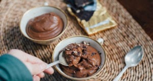 budino proteico al cioccolato fondente