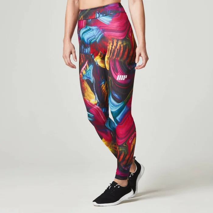 Myprotein Stampa Vortice Psichedelico Leggings, Multi