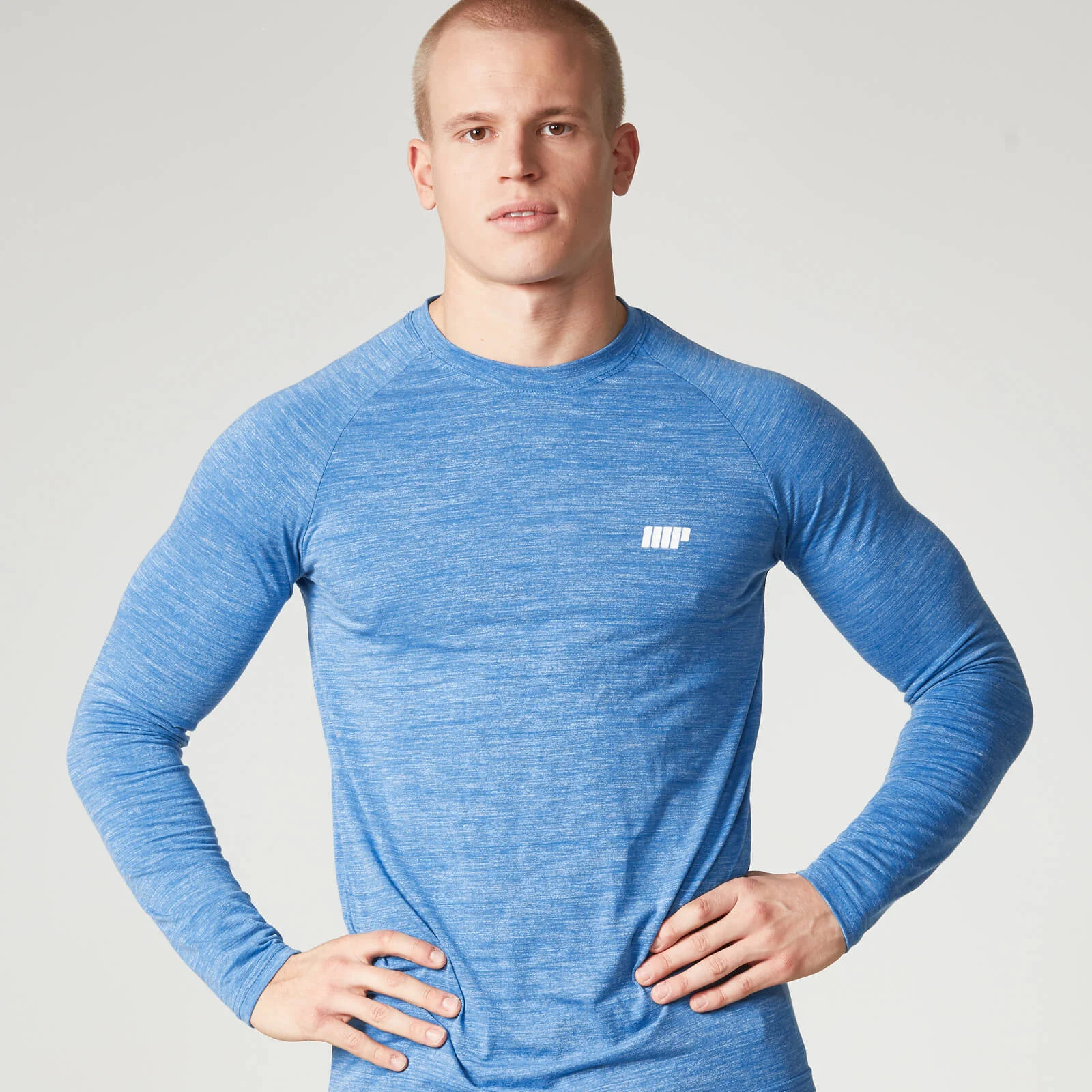 Maglia Performance a Maniche Lunghe - S - Blu Immagine 1