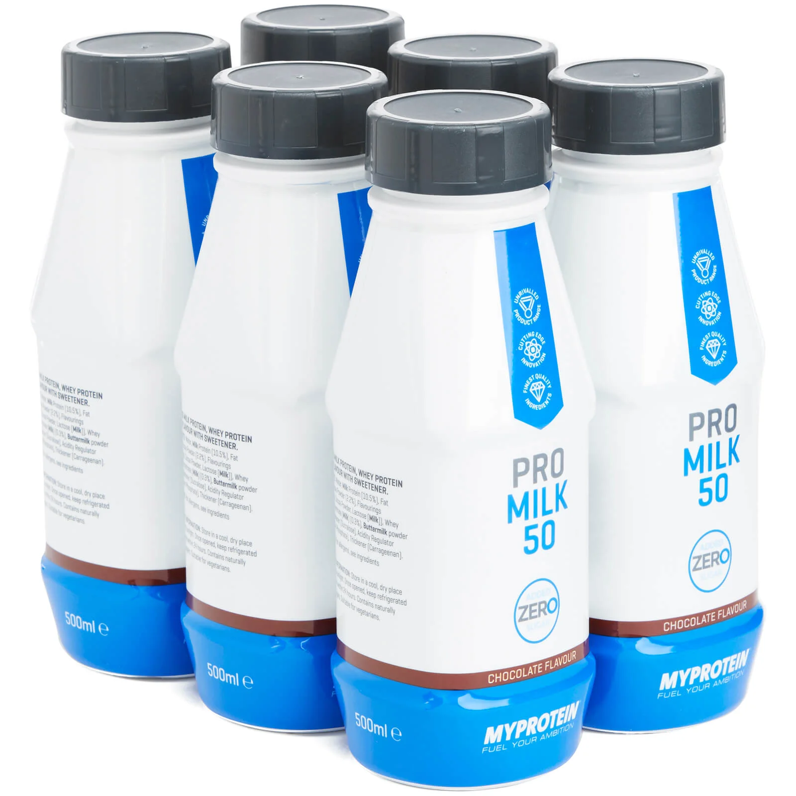 Protein Shake Zero - 6 x 500ml - Cioccolato Immagine 1