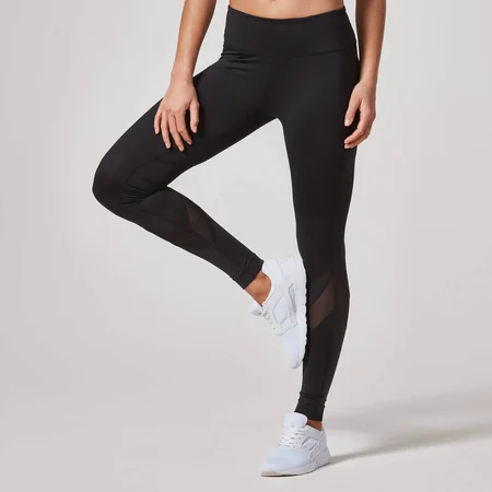 Leggins Lunghi con Inserto a Rete Heartbeat