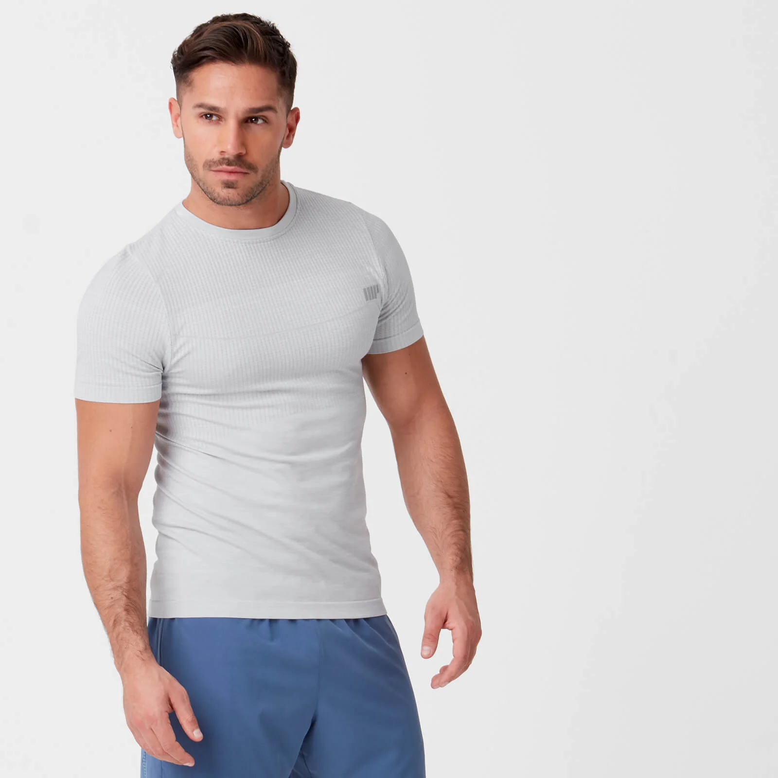 T-Shirt Seamless Sculpt - S - Silver Immagine 1