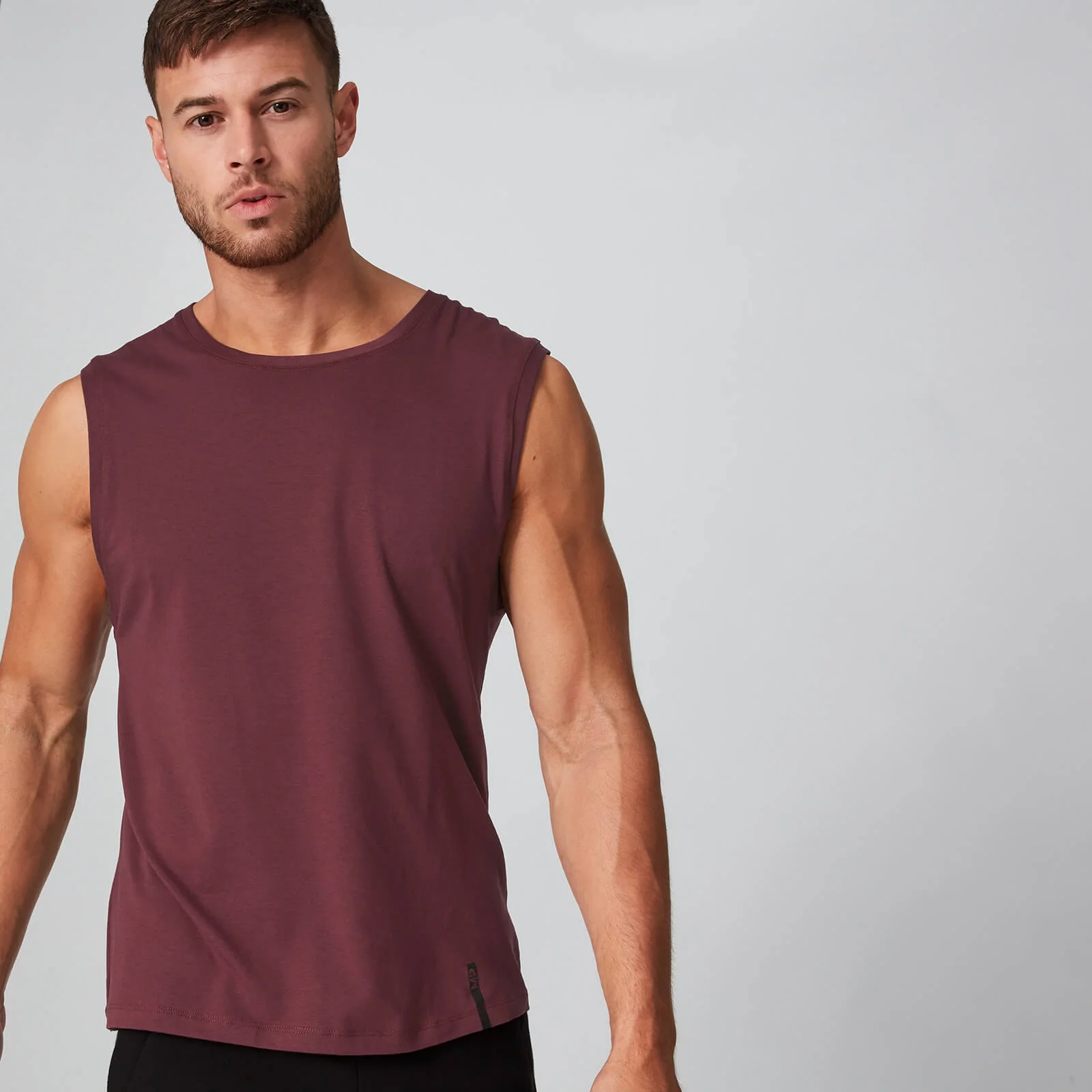 Maglia classica smanicata Luxe - Rosso scuro - XS Immagine 1