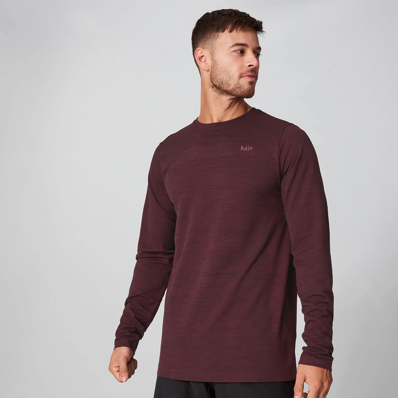 Maglia a maniche lunghe Aero Knit - Rosso scuro - XS Immagine 1