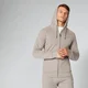Felpa con cappuccio e cerniera Form - Grigio beige
