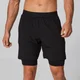 Pantaloncini Power a doppio strato - Nero