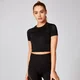 Maglia corta a maniche corte Shape Seamless - Nero