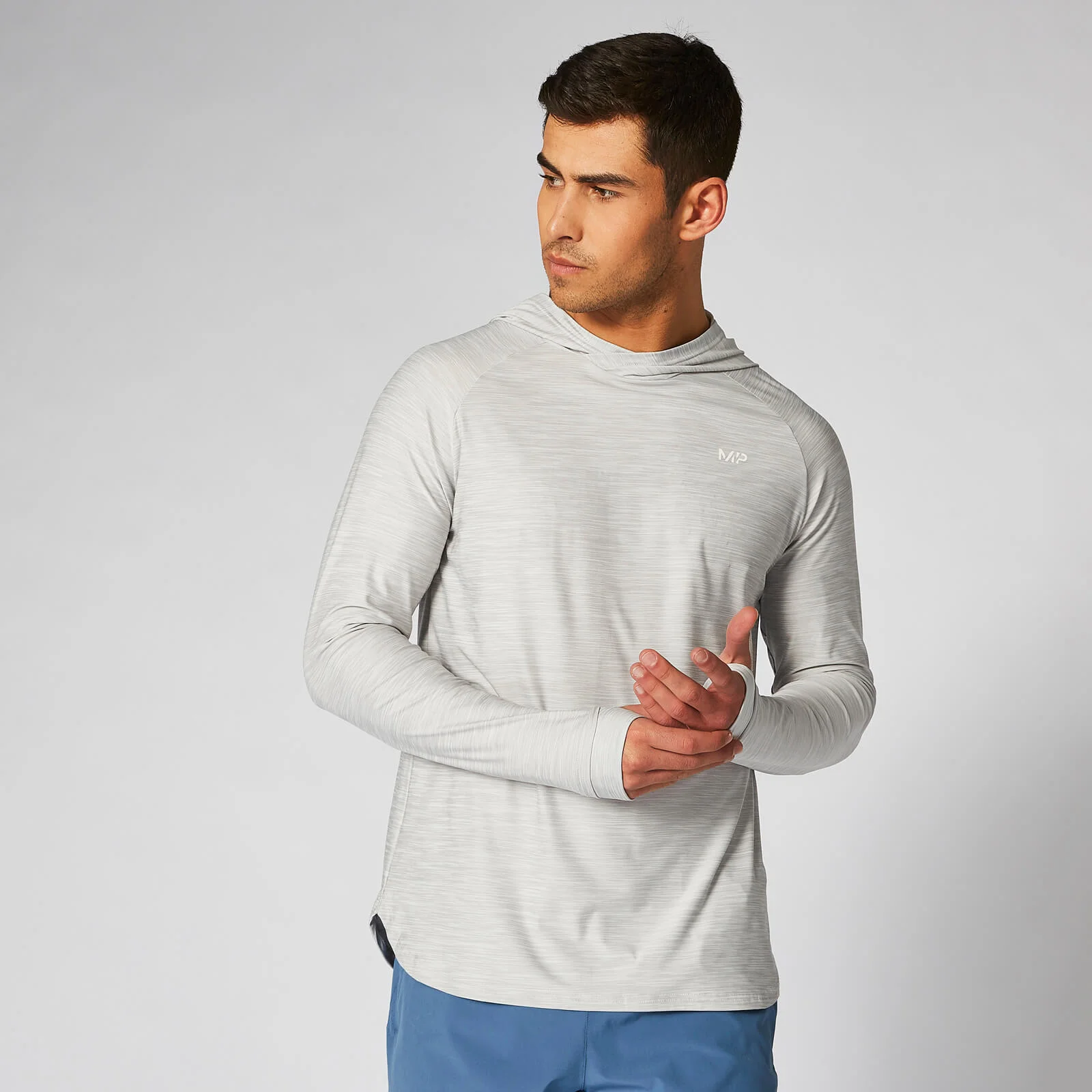 Felpa Con Cappuccio Dry-Tech Infinity – Argento - XS Immagine 1