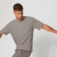 Maglia a maniche corte effetto lavato - Marrone