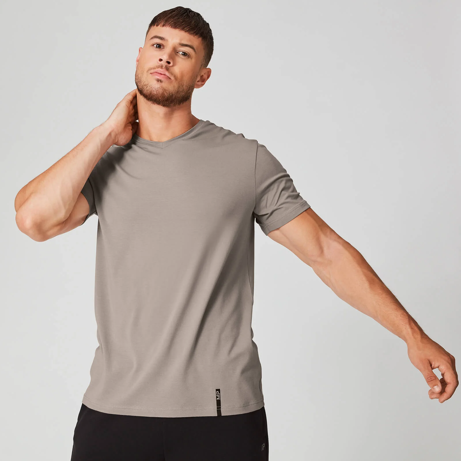 Maglia classica Luxe con scollo a V - Grigio ardesia - XS Immagine 1