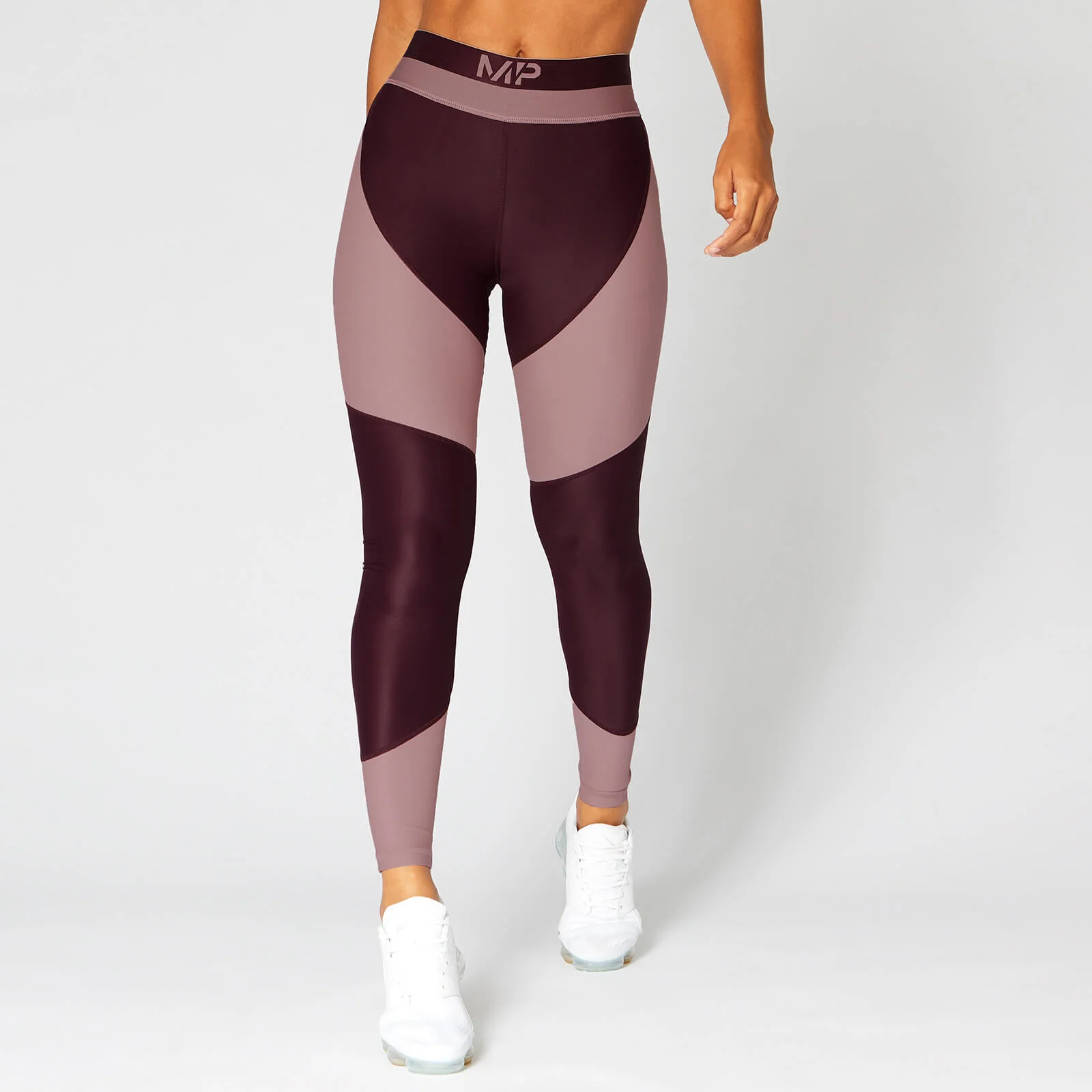 Leggings con pannelli metallici — Rosso scuro - XS Immagine 1