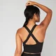 Reggiseno sportivo incrociato MP Shape Seamless Ultra da donna - Nero