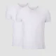 Maglia classica con scollo a V MP Luxe da uomo - Bianco/Bianco (confezione da 2)