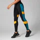 Leggings Power a blocchi di colore - Nero