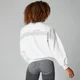 Felpa oversize con logo - Bianco