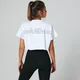 Top corto con logo - Bianco