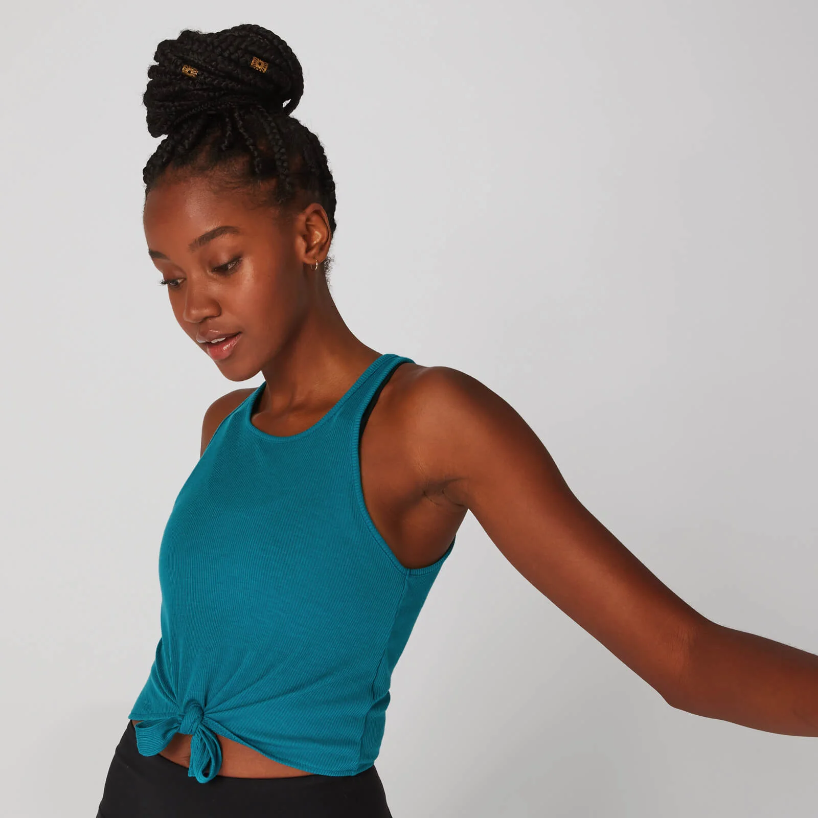 Canotta a coste con nodo frontale - Blu - XS Immagine 1