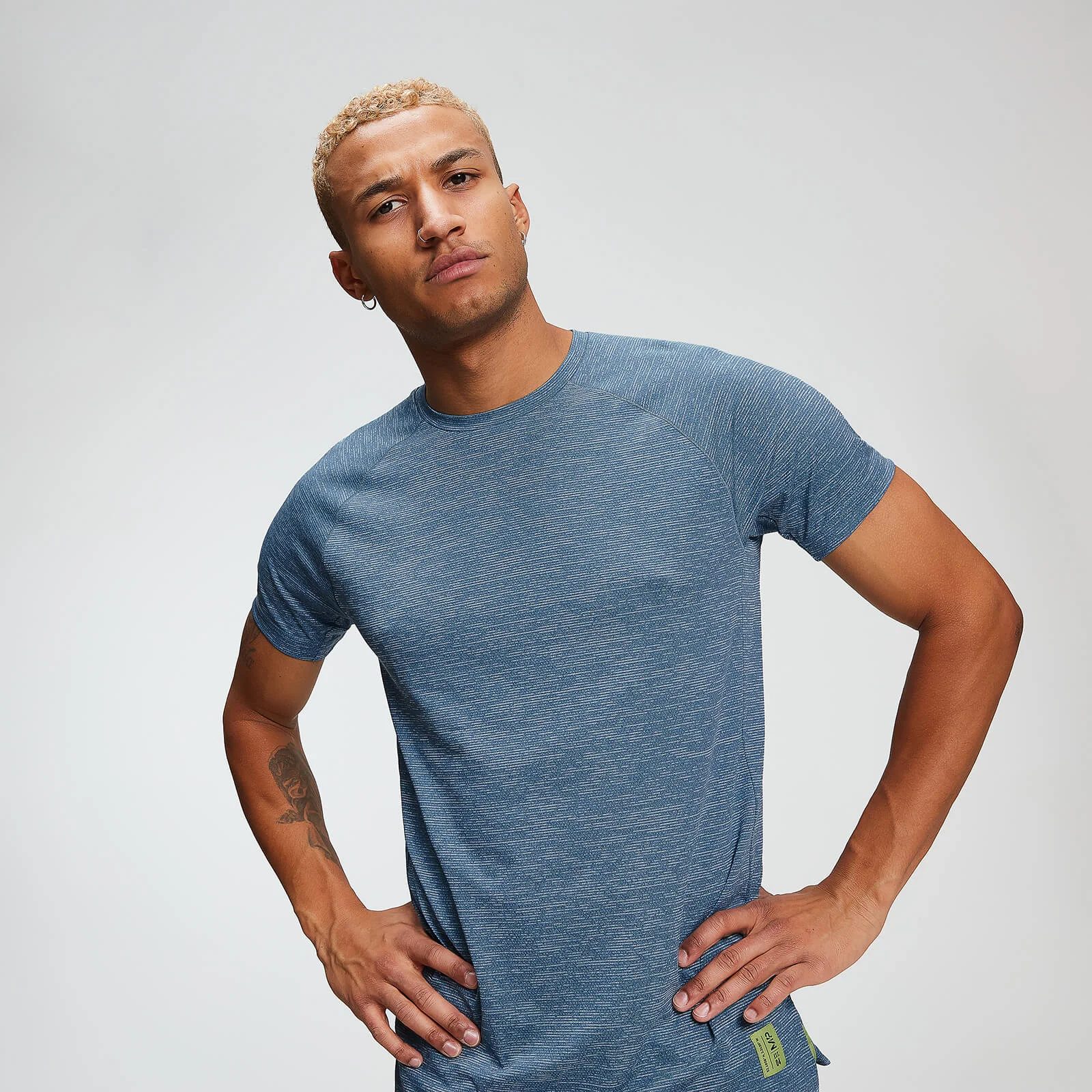 MP Men's Training T-Shirt - Washed Blue Marl - XS Immagine 1