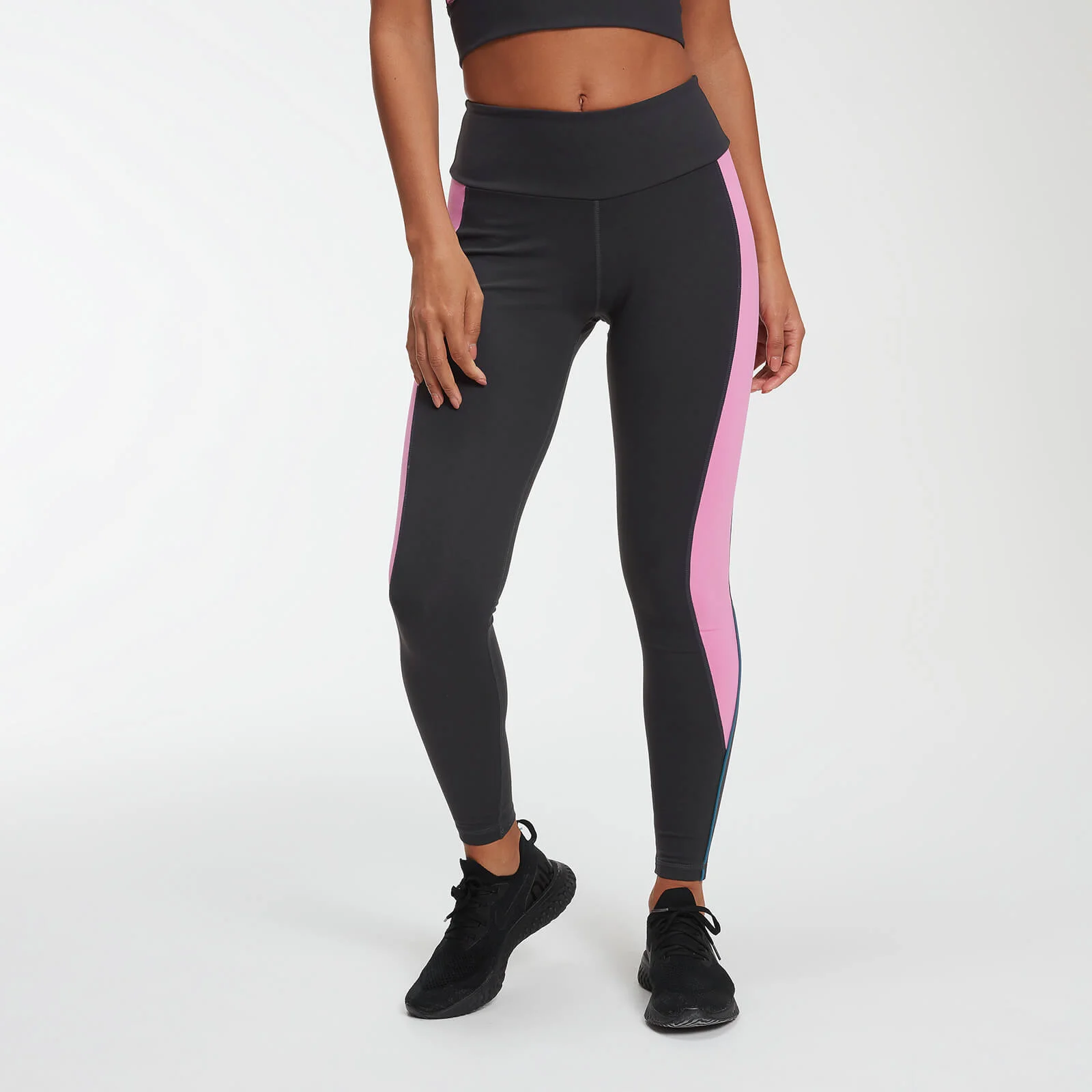 Leggings Power - Ardesia/Rosa - XS Immagine 1