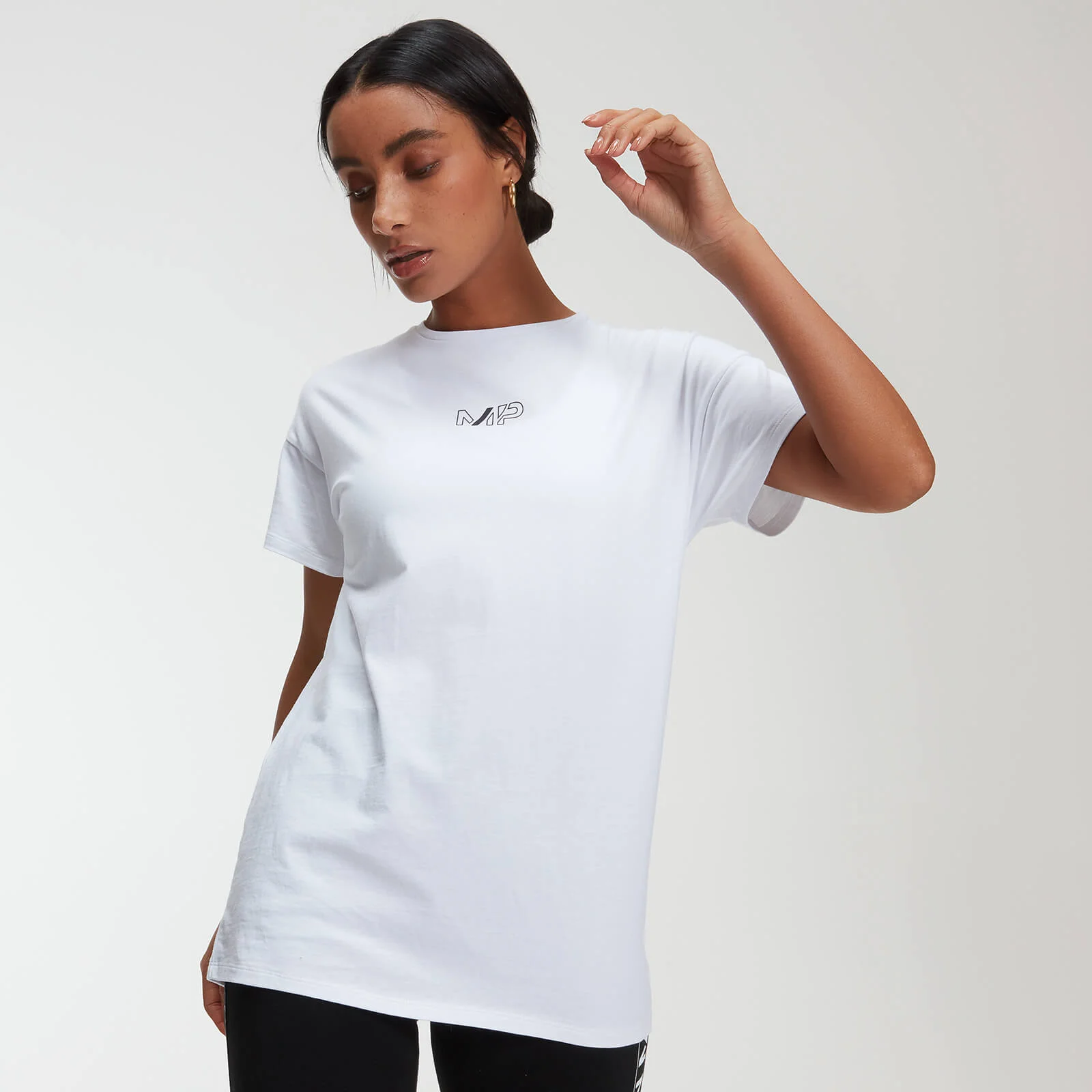 T-shirt oversize - Bianco - XS Immagine 1
