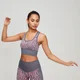Reggiseno sportivo Seamless Animal Zebra MP - Ardesia/Rosa Candy