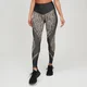 Leggings Seamless Animal Zebra MP da donna - Nero/Marrone