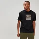 T-shirt con stampa quadrata mimetica - Nero