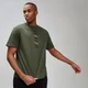 T-Shirt Graphic Rest Day da uomo - Verde militare