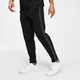 Pantaloni da corsa in tricot con doppia fascia - Nero