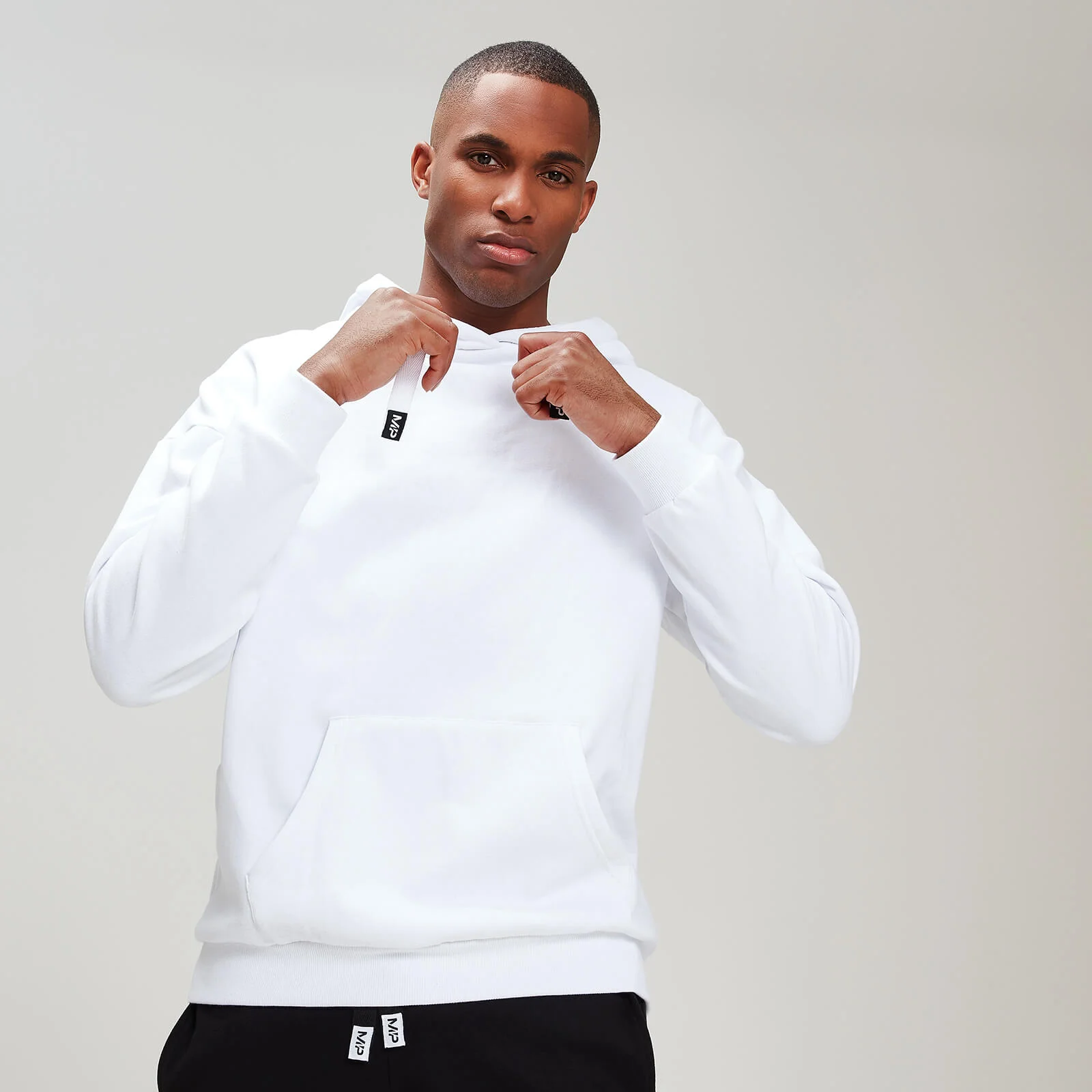 Felpa MP con cappuccio Stripe Rest Day da uomo - Bianco - XS Immagine 1