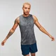 Canotta sportiva MP Distressed Drop Armhole da uomo - Carbone