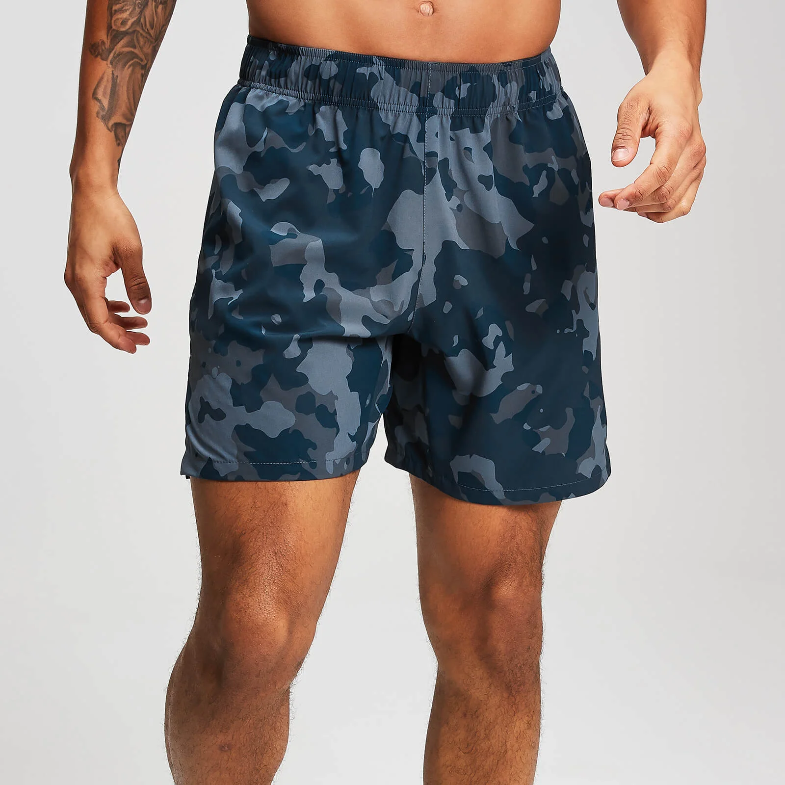 Pantaloncini sportivi MP Stretch Woven da uomo - Blu mimetico slavato - XS Immagine 1