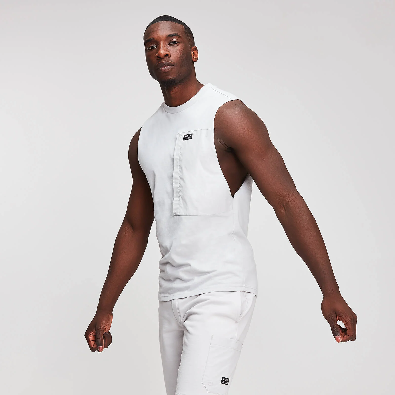 Canotta Utility Drop Armhole Myprotein da uomo - Nero - XS Immagine 1