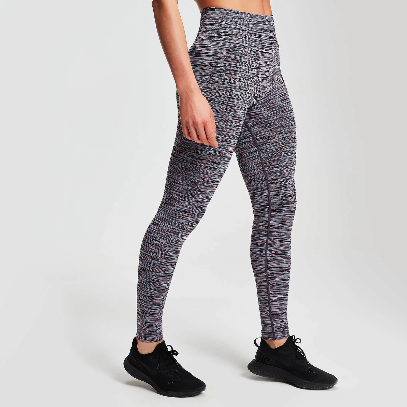 Leggings sportivi MP Seamless Space Dye da donna - Nero - XS Immagine 1
