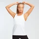 Canotta sportiva con dorso a vogatore MP Essentials da donna - Bianca