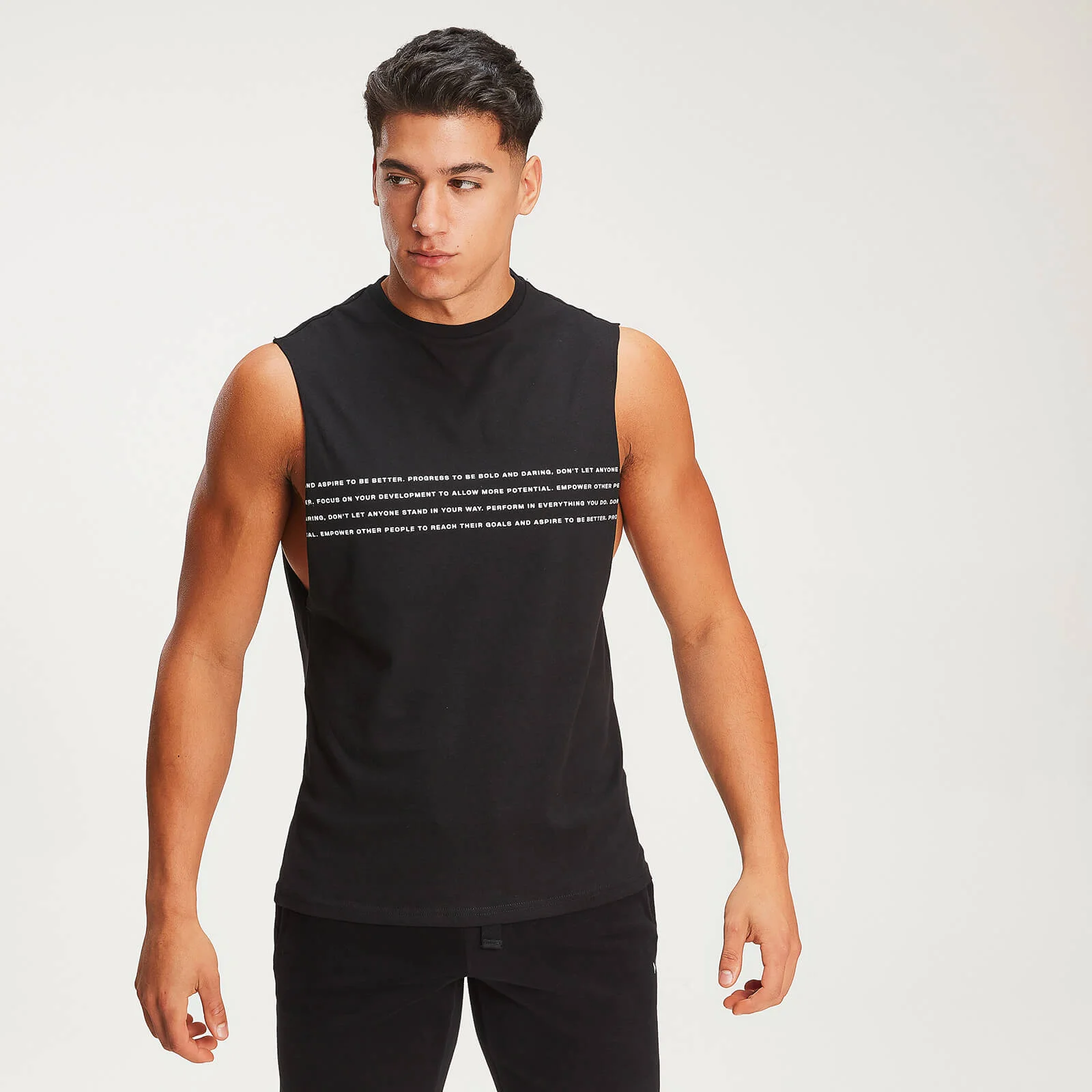 Canotta Rest Day Slogan Drop Armhole - Nero - XS Immagine 1