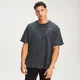 T-shirt Rest Day Staggered Slogan MP da uomo - Nero