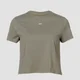 T-shirt Crop Essential MP da donna - Grigio