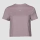T-shirt Crop Essential MP da donna - Rosa antico
