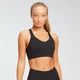 Reggiseno sportivo MP Geo Print Placement da donna - Nero