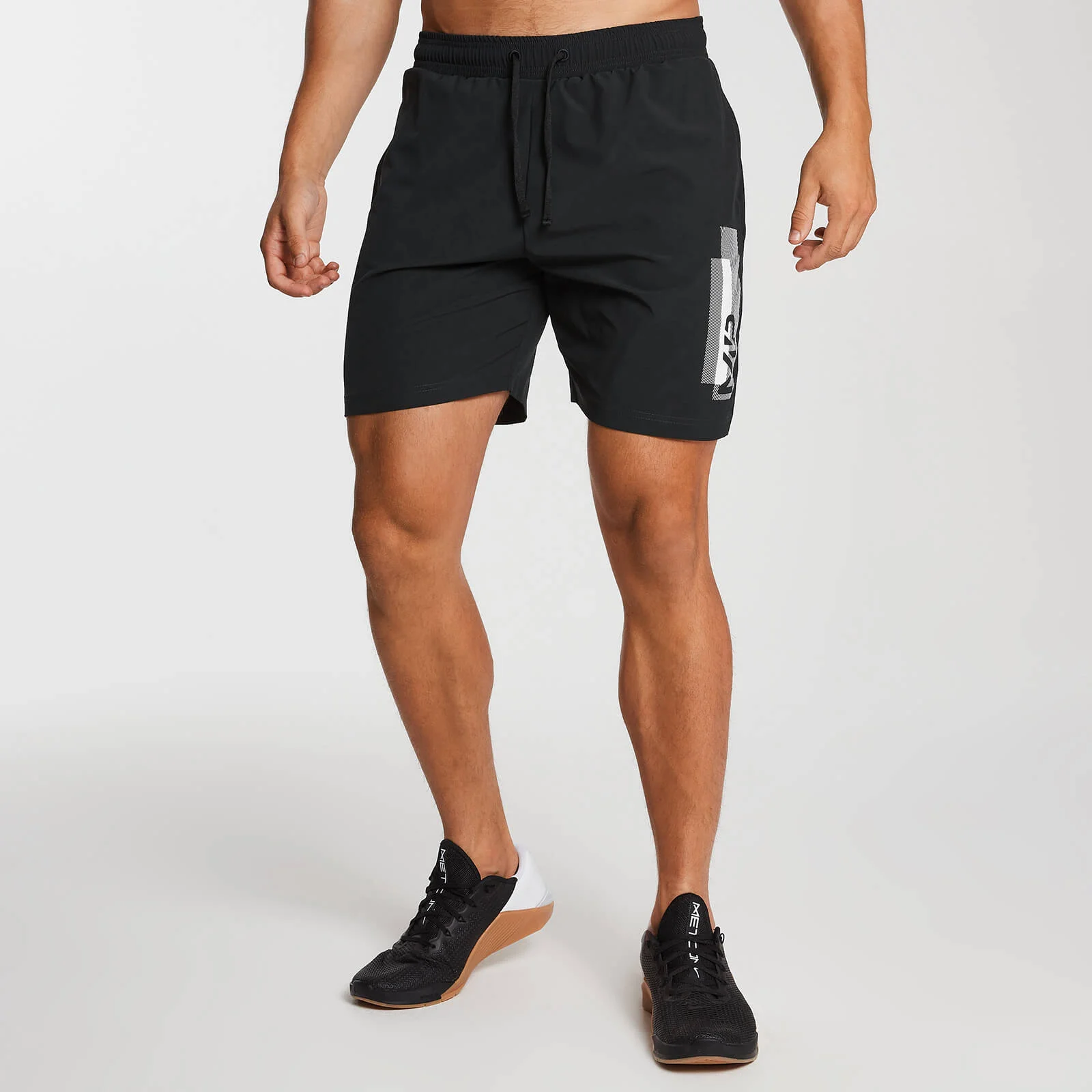 Pantaloncini sportivi stampati da uomo - Neri - XS Immagine 1