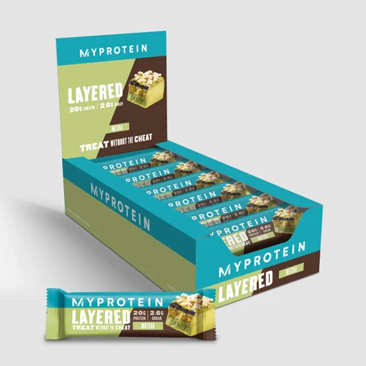 Barretta proteica a 6 strati - 12 x 60g - Matcha