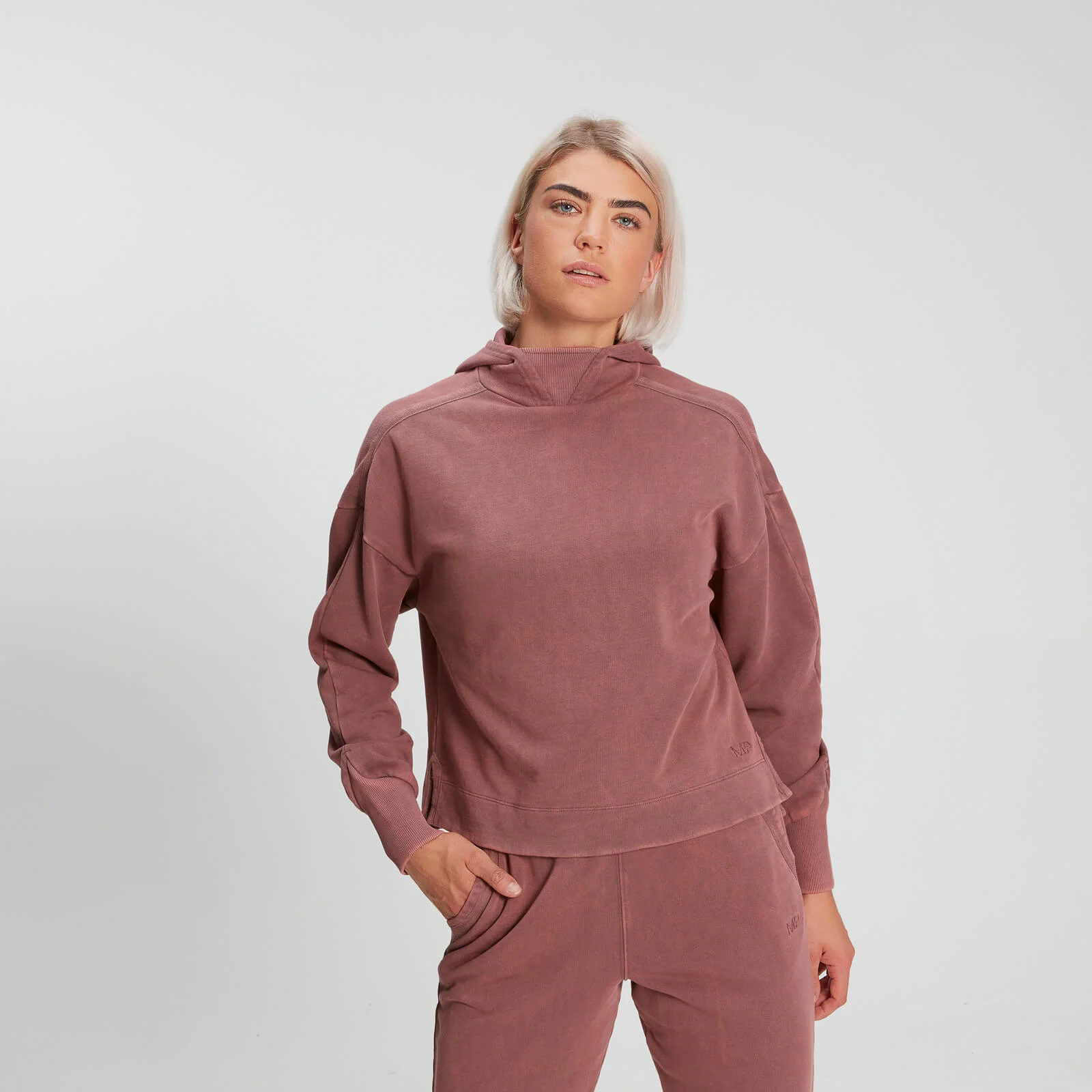 Felpa con cappuccio stile vintage MP Training da donna - Washed Pink - XS Immagine 1