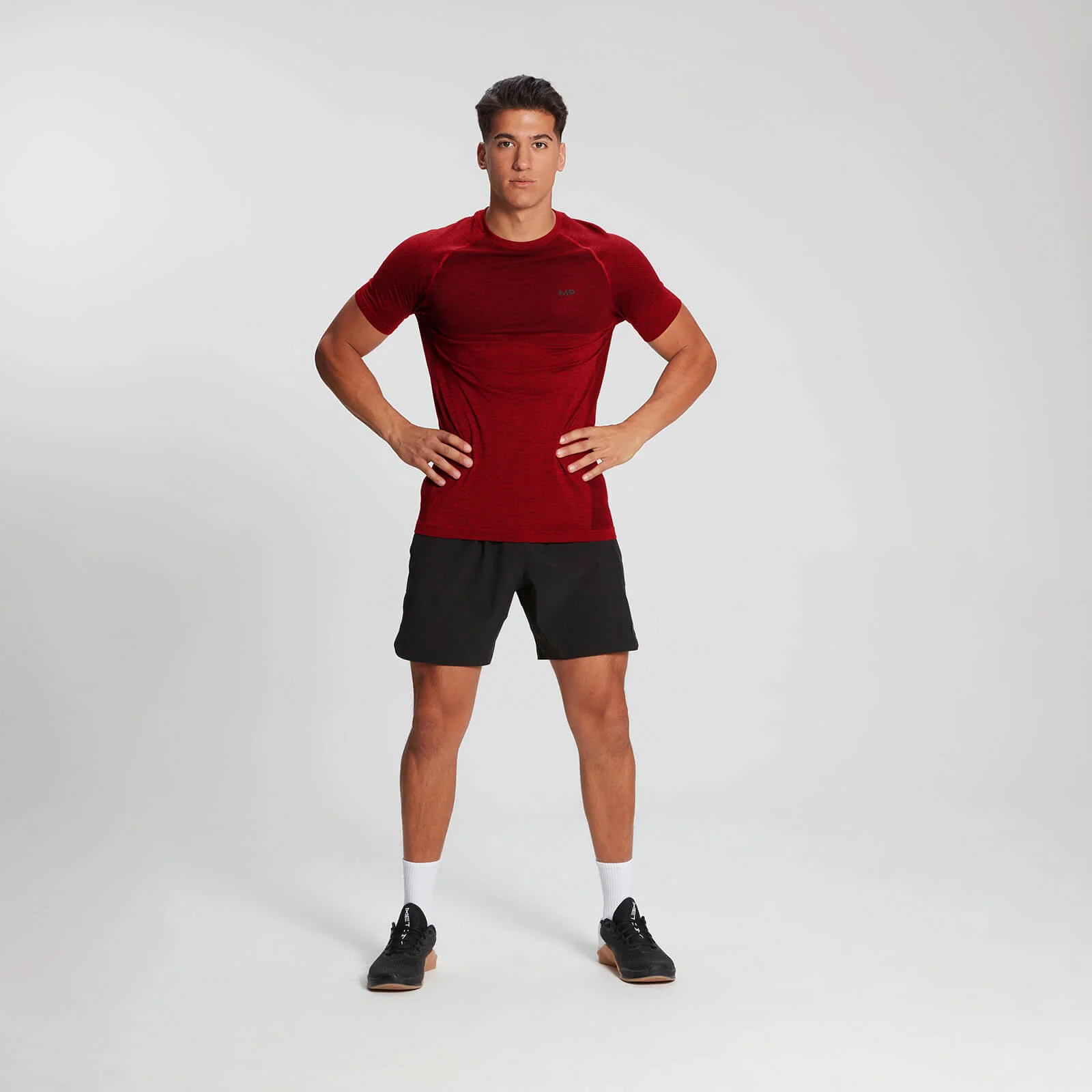 T-Shirt a maniche corte MP Essential Seamless da uomo - Danger Marl - XS Immagine 1