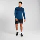 T-Shirt a maniche lunghe MP Essential Seamless da uomo - Pilot Blue Marl