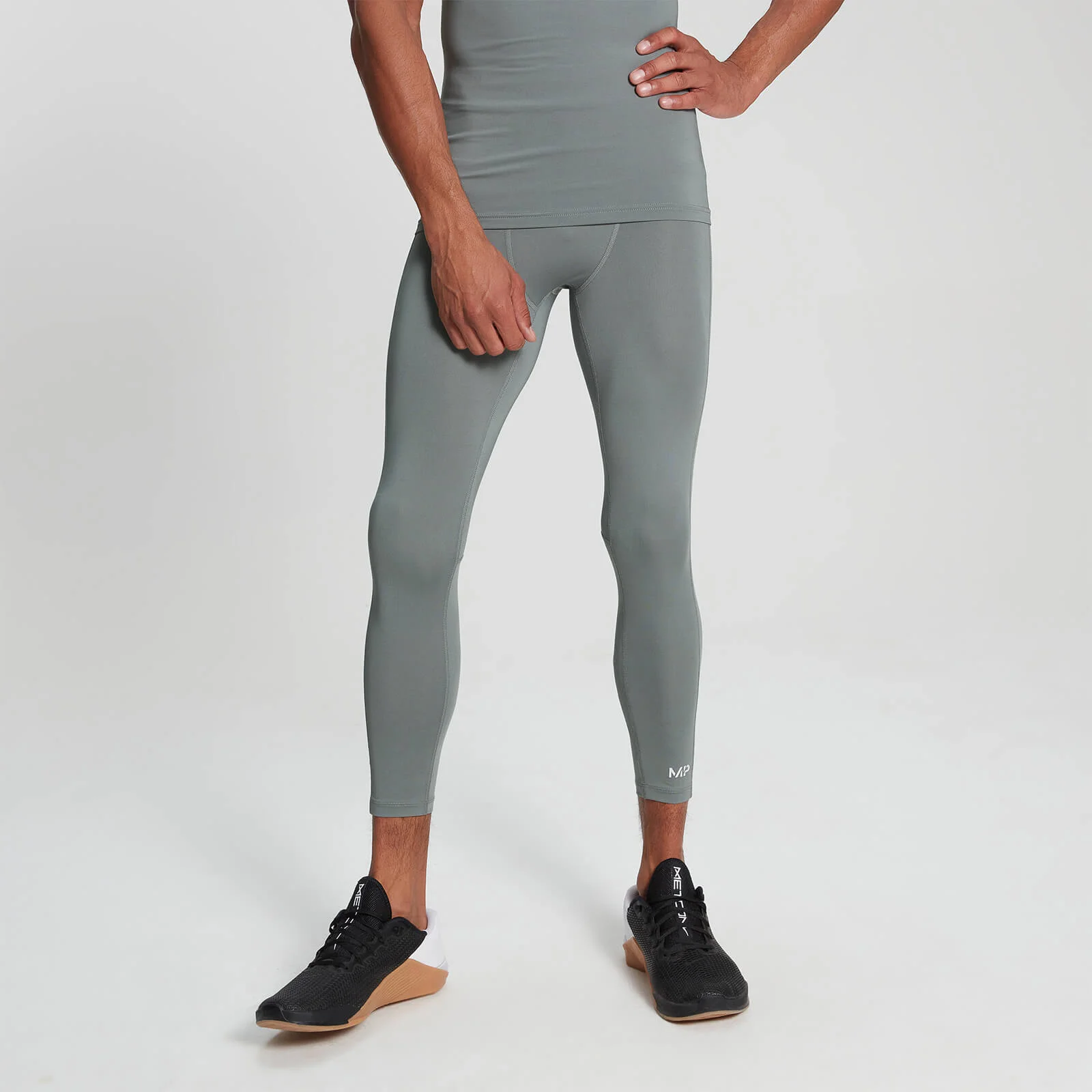 Leggings a ¾ aderenti MP Base Layer da uomo - Storm - XXS Immagine 1