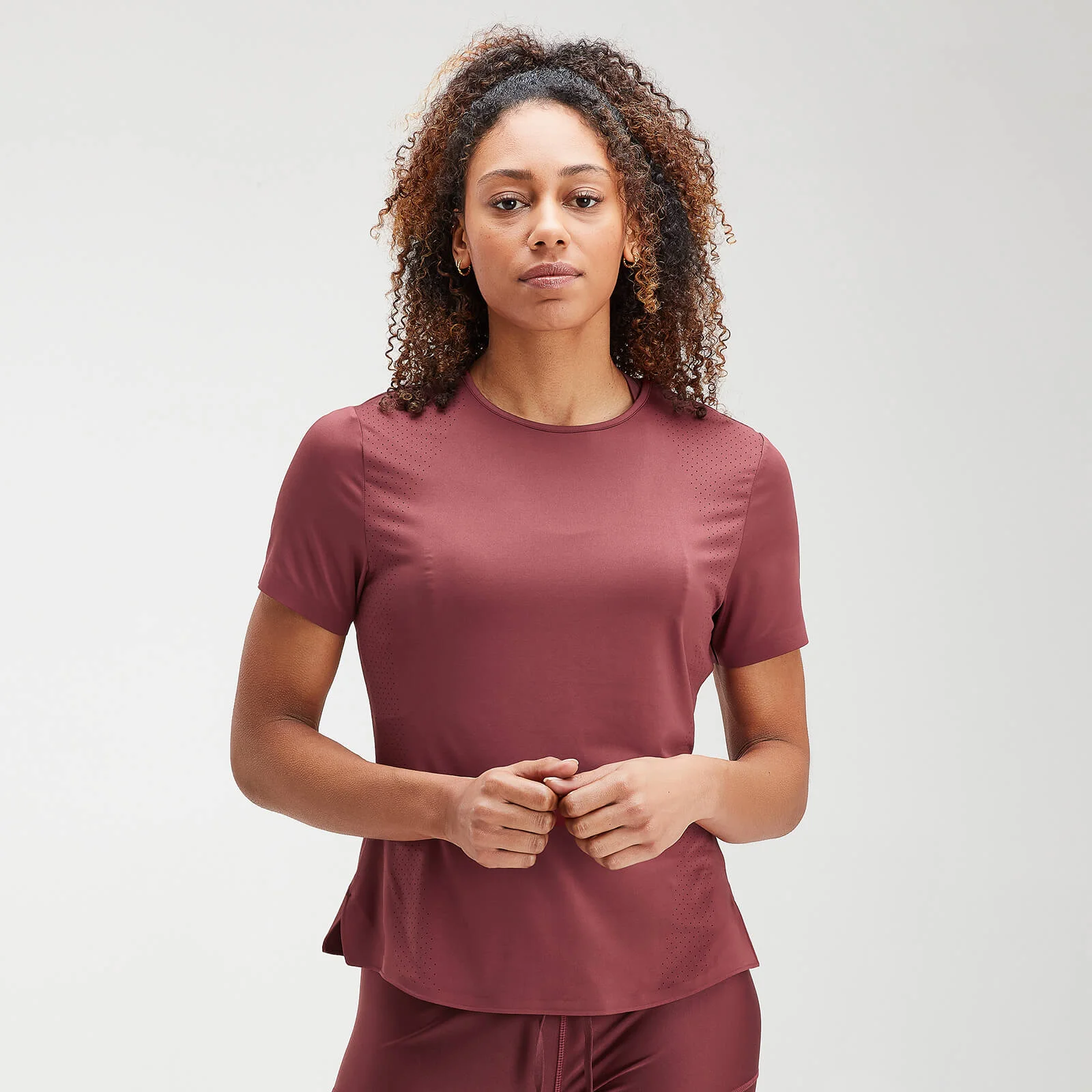 Maglia Velocity Short Sleeve da donna MP - Rosso violaceo - XXS Immagine 1