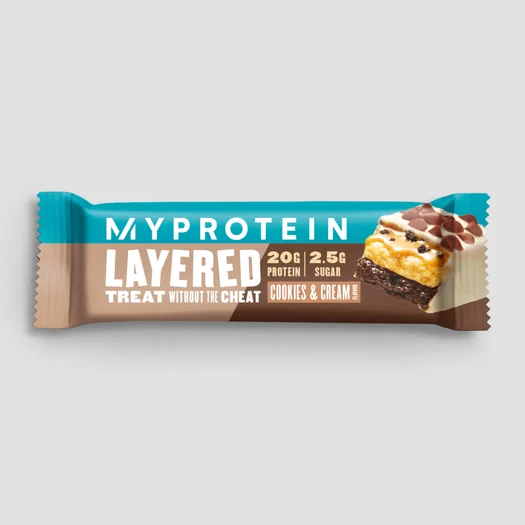 Barretta proteica a 6 strati - 12 x 60g - Cookies and Cream - New and Improved