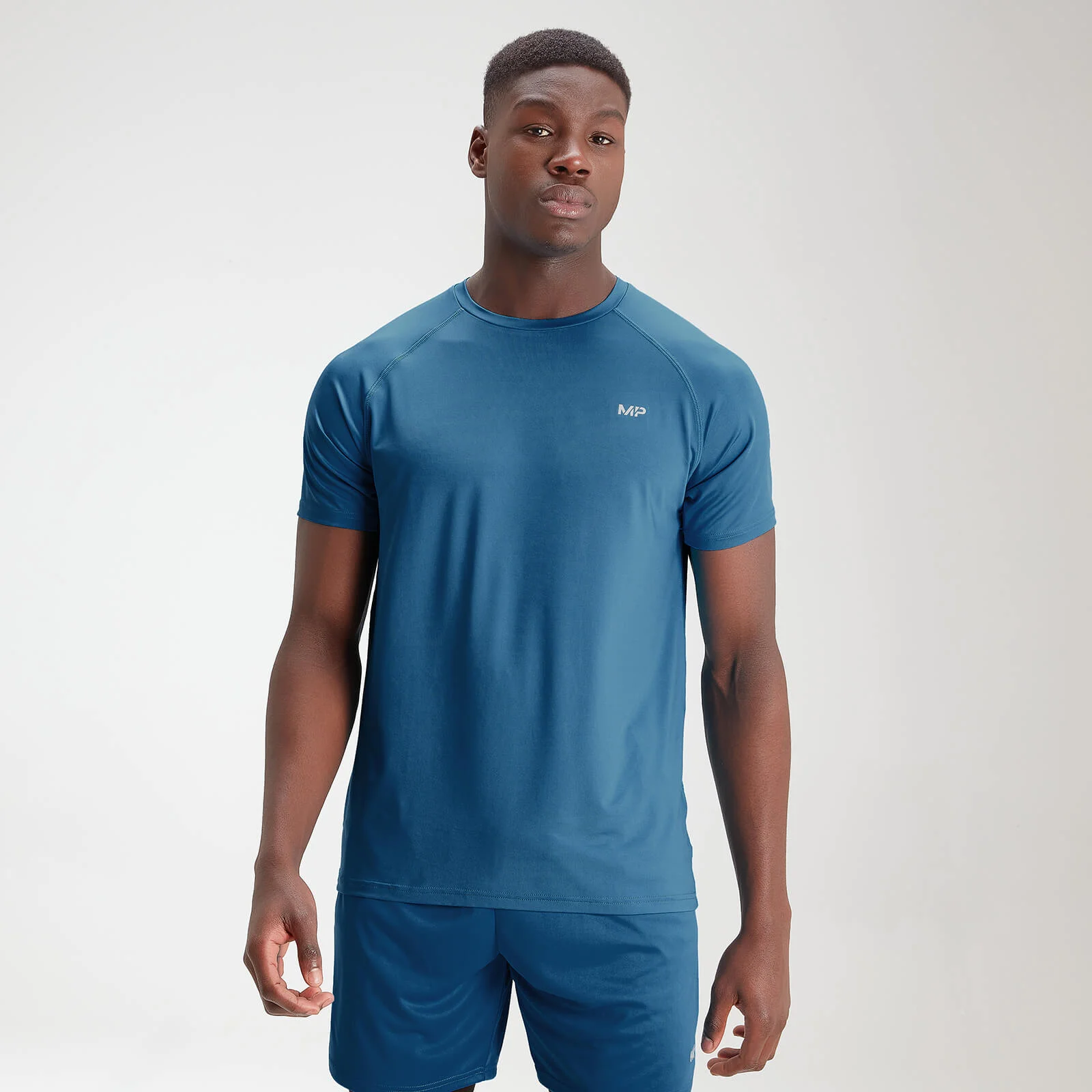 MP Men's Essentials Training Short Sleeve T-Shirt - Aqua - XXS Immagine 1