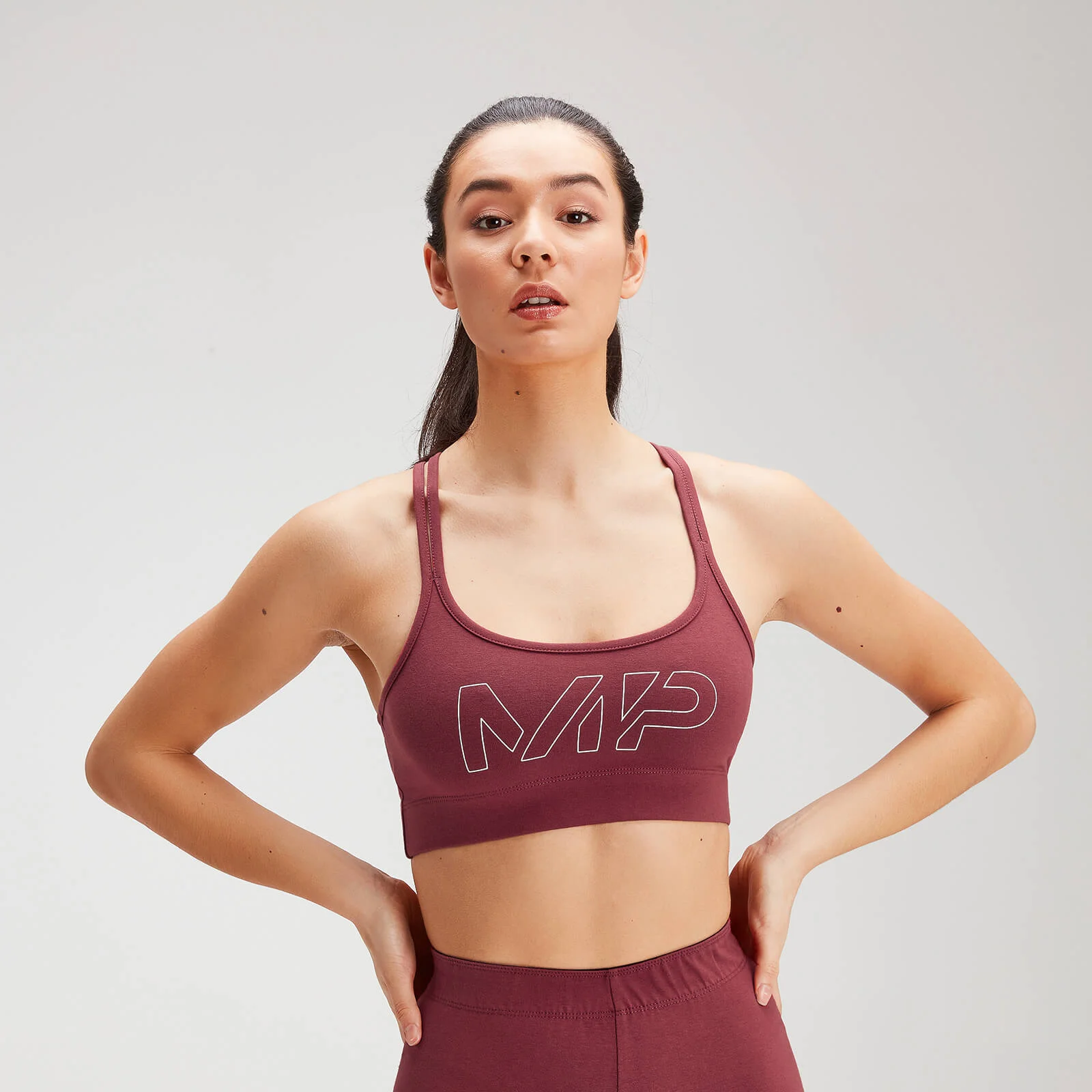 Reggiseno sportivo MP Originals da donna - Claret - XXS Immagine 1